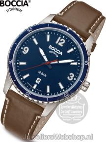 boccia 3635-02 heren horloge titanium zwart