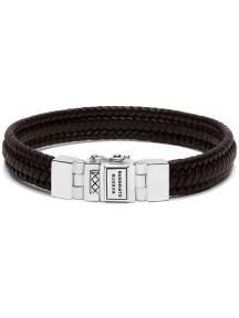 buddha to buddha armband edwin small leather brown 19cm