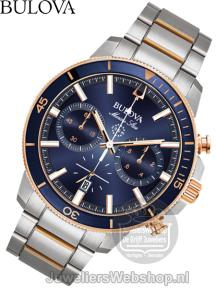 Bulova Marine Star 98B301 Horloge Blauw