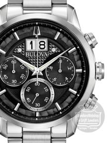 Bulova Sutton Classic 96B319 Horloge Zwart