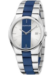 Calvin Klein Horloge Heren Contrast K9E211VX Blauw