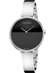 calvin klein horloge rise k7a23141 staal grijs zwart