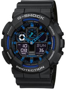 Casio GA-100-1A2ER G-Shock Zwart Blauw