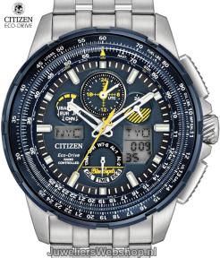 JY8058-50L Citizen Blue Angels horloge Radio Controlled Eco Drive Skyhawk