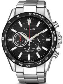 citizen ca4444-82e chrono herenhorloge titanium zwart