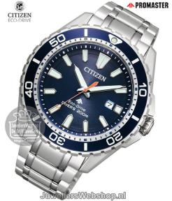 citizen BN0191-80L duikhorloge staal blauw