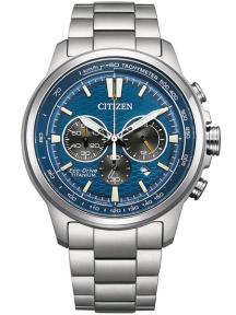 citizen CA4570-88L chrono herenhorloge titanium blauw