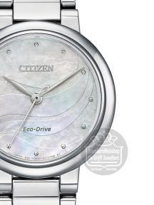 citizen l dameshorloge EM0910-80D ladies eco drive zilver