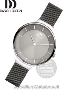 danish design IV64Q1272 dames horloge staal grijs