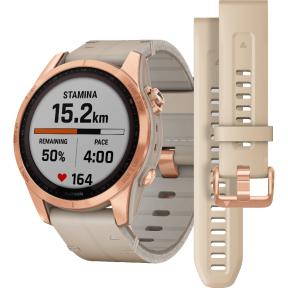 Garmin Fenix 7S Sapphire Solar horloge 010-02539-35 extra band