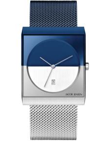 Jacob Jensen Classic herenhorloge 517 staal blauw zilver