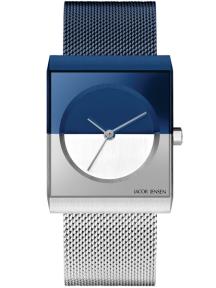 Jacob Jensen Classic dameshorloge 527 staal blauw zilver