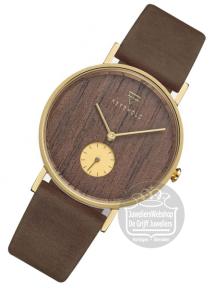 kerbholz houten horloge frida walnut tobacco 4251240415697