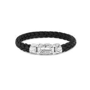 Buddha to Buddha armband Mangky Small Leather Black 126BL