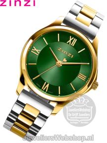 Zinzi Classy Mini Horloge Bicolor Groen ZIW1235