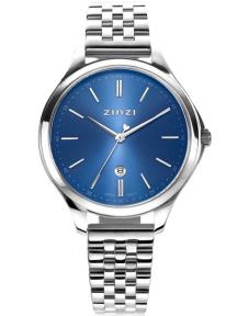 Zinzi Classy Horloge Zilver ZIW1042 Blauw