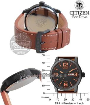 Citizen BM8476-07EE horloge Eco-Drive Bruin