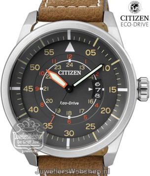 Citizen AW1360-12H horloge Eco-Drive Bruin