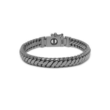 Buddha to Buddha Black Rhodium Shine Silver Ben Junior armband J070BR-SS