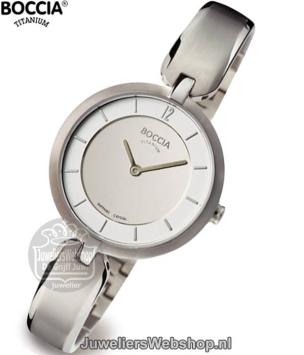 Boccia 3164-01 horloge dames titanium