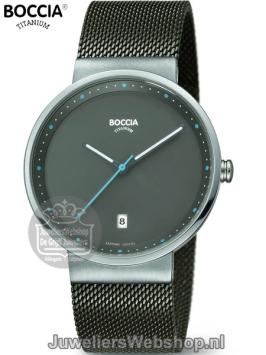 boccia titanium herenhorloge 3615-01 grijs