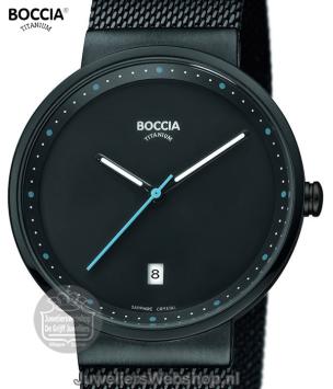 3615-02 boccia horloge heren zwart