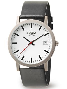 boccia 3622-01 horloge titanium stationsklok