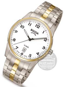 3632-03 boccia horloge heren titanium