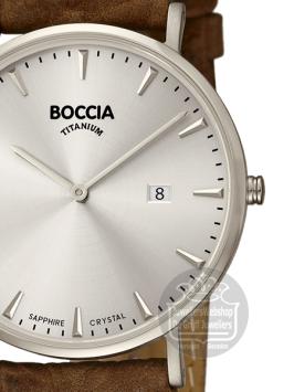 boccia 3648-01 heren horloge titanium grijs