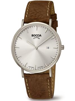 boccia 3648-01 heren horloge titanium grijs