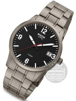 3650-03 boccia horloge heren titanium