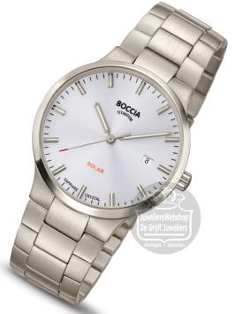 boccia 3652-01 heren horloge titanium zwart