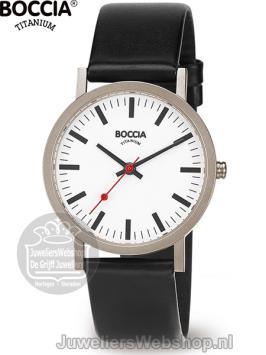 boccia 521-03 horloge titanium stationsklok