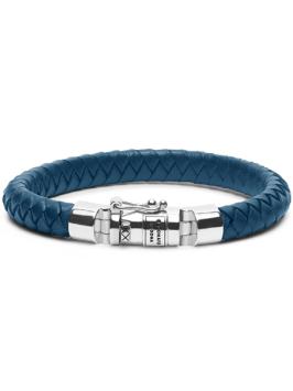 buddha to buddha 180BU Ben Small Leather Armband Blauw