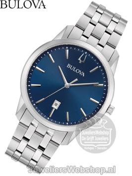 Bulova Sutton Classic 96B338 Horloge Blauw