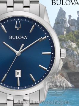 Bulova Sutton Classic 96B338 Horloge Blauw