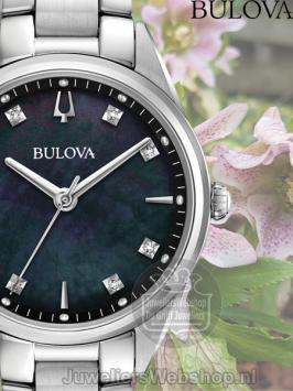 Bulova Sutton Classic 96P198 Horloge met Diamant