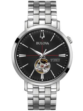 Bulova Aerojet Classic Automaat 96A199 Horloge Zwart