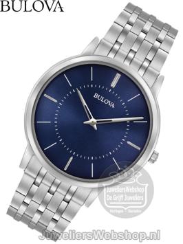 Bulova American Clipper Classic 96A188 Horloge Blauw