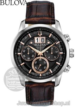 Bulova Sutton Classic 96B311 Horloge Zwart