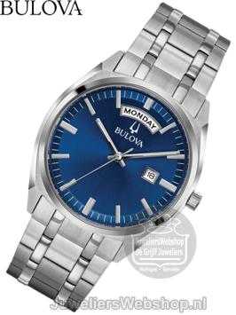 Bulova Surveyor Classic 96C125 Horloge Blauw