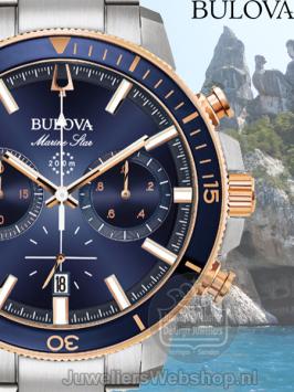 Bulova Marine Star 98B301 Horloge Blauw