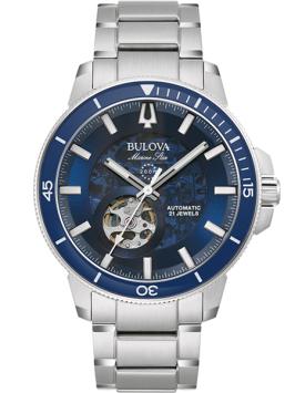 Bulova Marine Star 96A289 Horloge Blauw