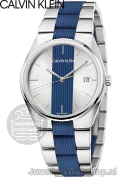 Calvin Klein Horloge Heren Contrast K9E211VX Blauw