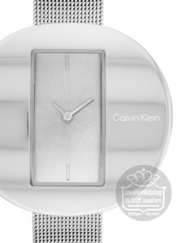 Calvin Klein CK25200016 Circular Mesh Horloge Dames Zilver