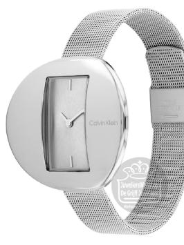 Calvin Klein CK25200016 Circular Mesh Horloge Dames Zilver