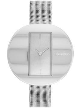 Calvin Klein CK25200016 Circular Mesh Horloge Dames Zilver