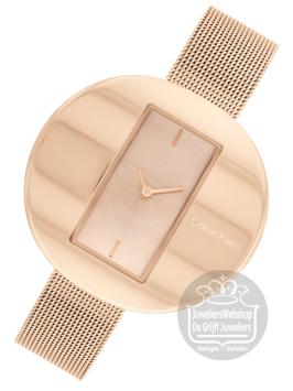 Calvin Klein CK25200017 Circular Mesh Horloge Dames Rose