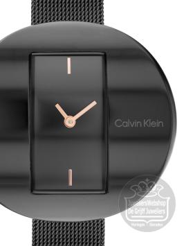 Calvin Klein CK25200018 Circular Mesh Horloge Dames Zwart