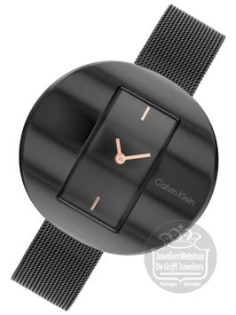 Calvin Klein CK25200018 Circular Mesh Horloge Dames Zwart